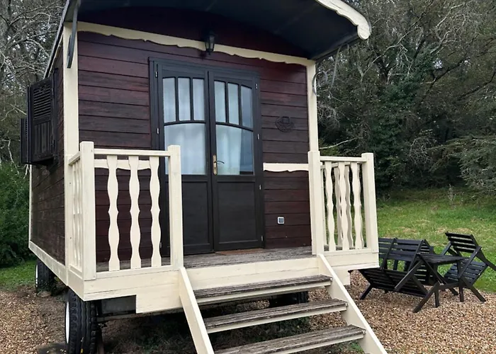 אתר קמפינג Les Roulottes Des Amis De Wonky *